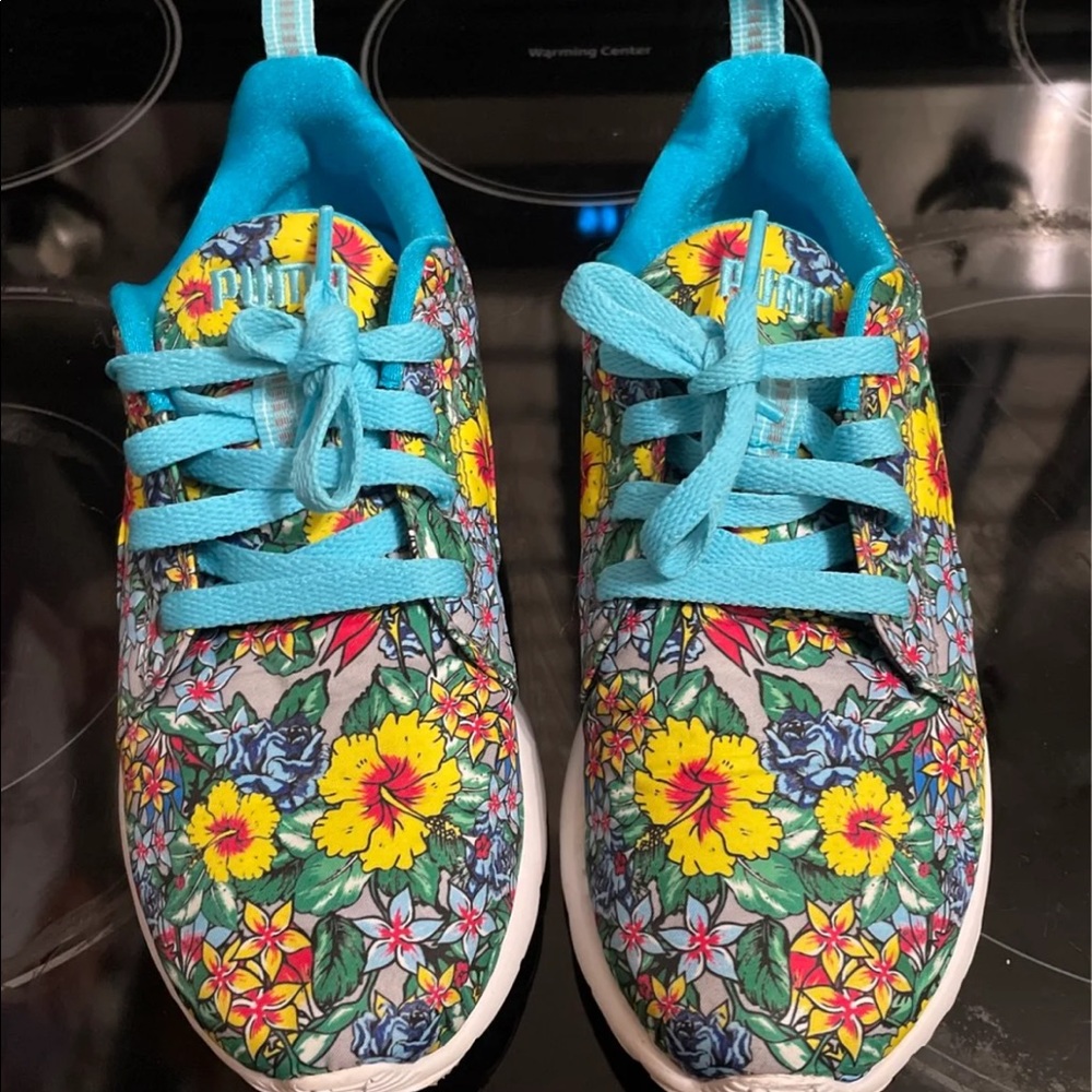Puma Carson Women Canvas Running Shoe Blue, Size 7